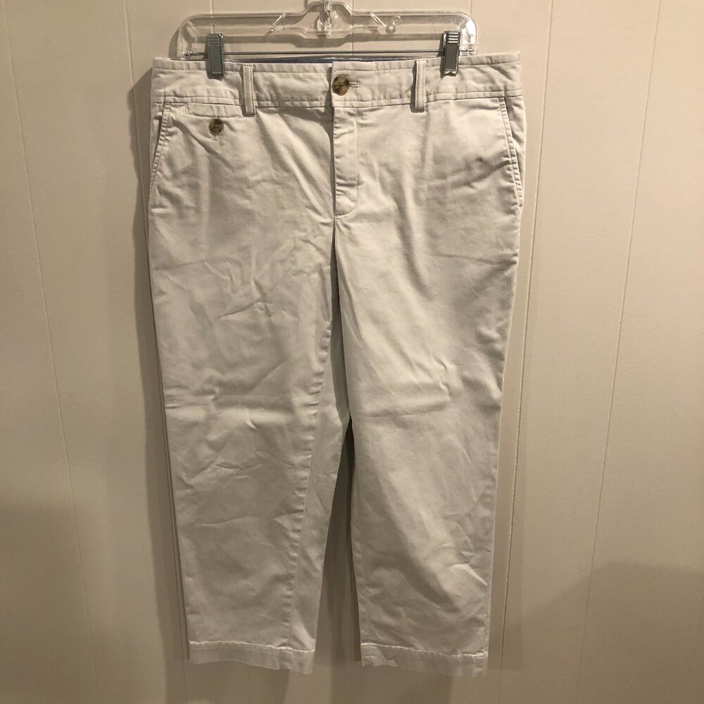 Banana Republic Tan/Khaki Cropped Women’s Chinos, Size 12